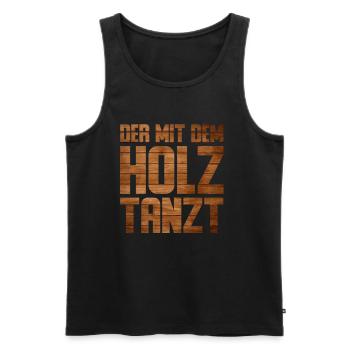 Schreiner Tischler Ausbildung Abschluss Geschenk - Männer Premium Bio Tank Top - Schwarz - Vorne - Michal (187cm)
