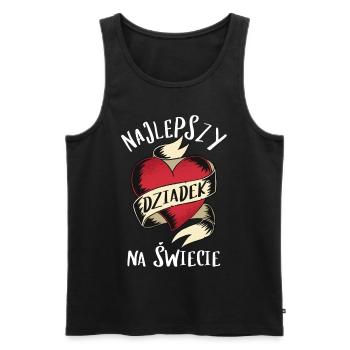 Bester polnischer Opa Najlepszy dziadek na swiecie - Männer Premium Bio Tank Top - Schwarz - Vorne - Michal (187cm)