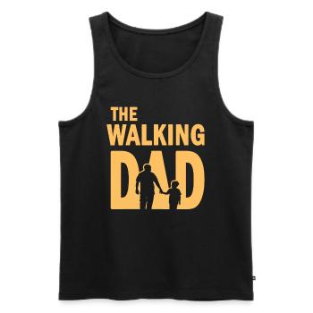 The Walking Dad Father's Day - Men's Premium Organic Tank Top - black - Front - Michal (187cm)