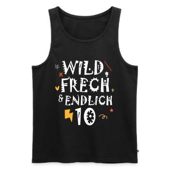 10 Jahre Geburtstag Geschenk Mädchen Junge divers - Männer Premium Bio Tank Top - Schwarz - Vorne - Michal (187cm)