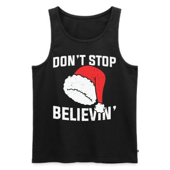 Weihnachtsmann 24 Dezember T-shirt - Männer Premium Bio Tank Top - Schwarz - Vorne - AI Model Male 178 light (178cm)