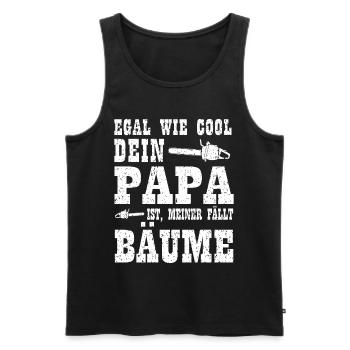Kind Holzfäller Geburtstag Weihnachten Geschenk - Männer Premium Bio Tank Top - Schwarz - Vorne - Michal (187cm)