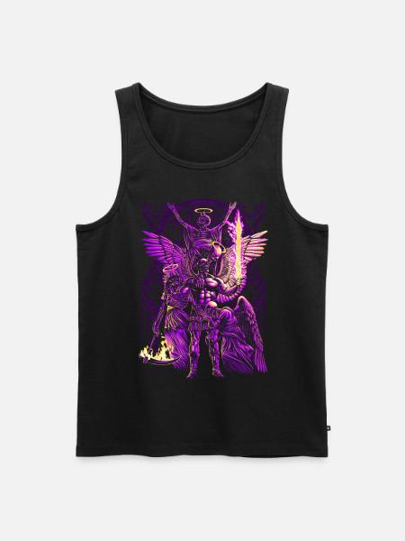 Krieger des magischen Schädels - Männer Premium Bio Tank Top - Schwarz