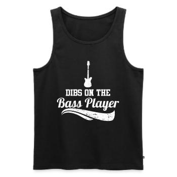 Dibs on the Bass Player - Men's Premium Organic Tank Top - black - Front - Michal (187cm)
