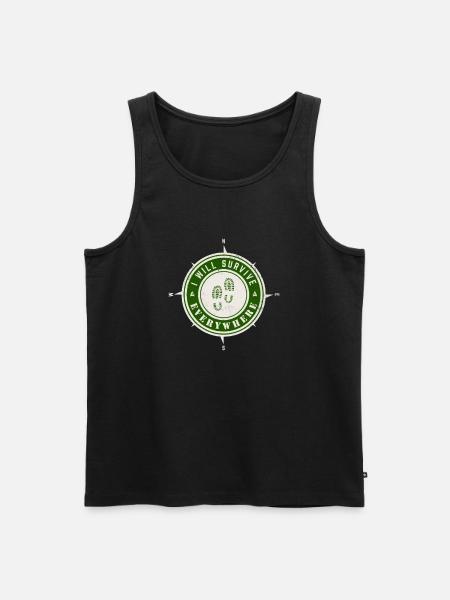 I will survive everywhere - Men's Premium Organic Tank Top - black
