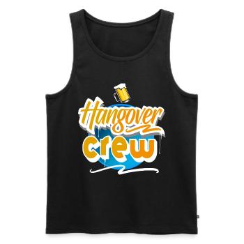 Hangover Crew - Men's Premium Organic Tank Top - black - Front - AI Model Male 178 light (178cm)