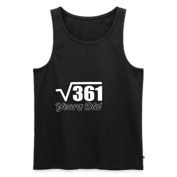 361 years old statistician gift - Men's Premium Organic Tank Top - black - Front - Michal (187cm)
