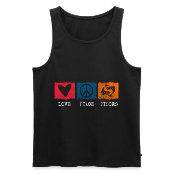 Sternzeichen Astrologie Aberglaube - Männer Premium Bio Tank Top - Schwarz - Vorne - Michal (187cm)