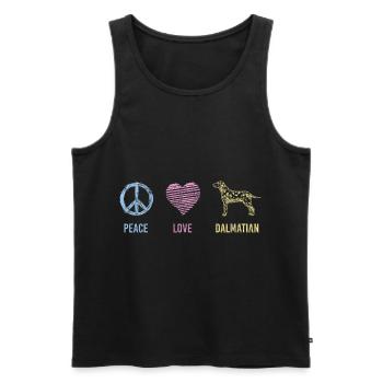 Dog breeds Paws Animal Love - Men's Premium Organic Tank Top - black - Front - Michal (187cm)