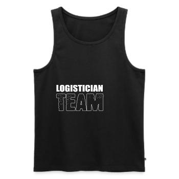 Équipe logistique Achats Personnel Cadeau - Débardeur bio Premium Homme - noir - Devant - Michal (187cm)