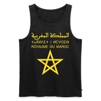 Maroc - Débardeur bio Premium Homme - noir - Devant - Michal (187cm)