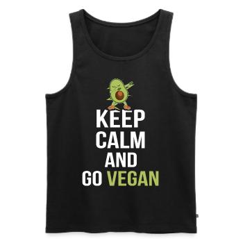 Vegan Geek Vegan Vegan Cadeau Vegan Vegan - Débardeur bio Premium Homme - noir - Devant - Michal (187cm)