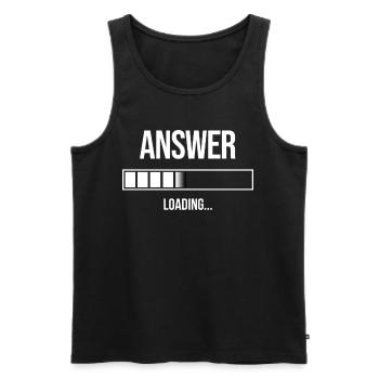 Studenten Geschenk Programmierer Shirt Informatik - Männer Premium Bio Tank Top - Schwarz - Vorne - AI Model Male 178 light (178cm)