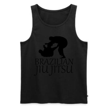 brazilian jiu jitsu - Men's Premium Organic Tank Top - black - Front - Michal (187cm)