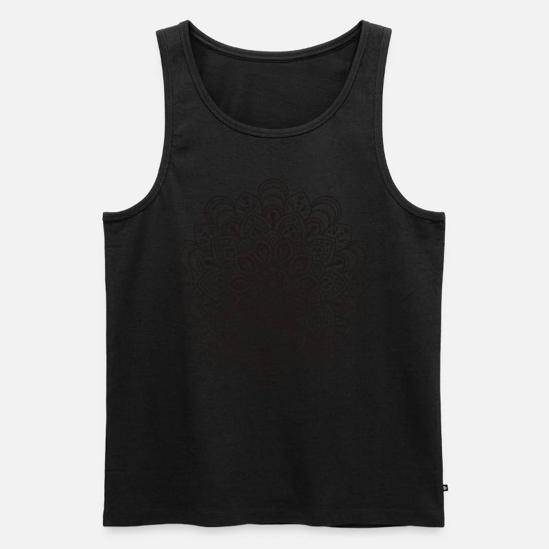 Mandala Mandala - Männer Premium Bio Tank Top - Schwarz