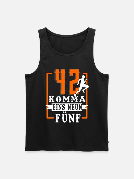 Marathon - Männer Premium Bio Tank Top - Schwarz