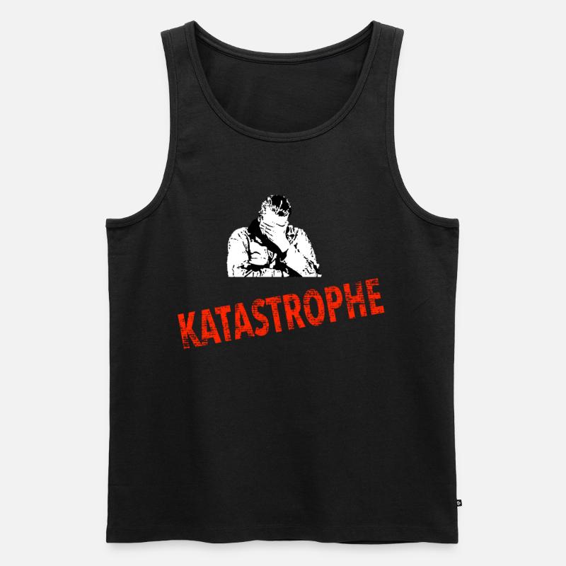Katastrophe - Männer Premium Bio Tank Top - Schwarz