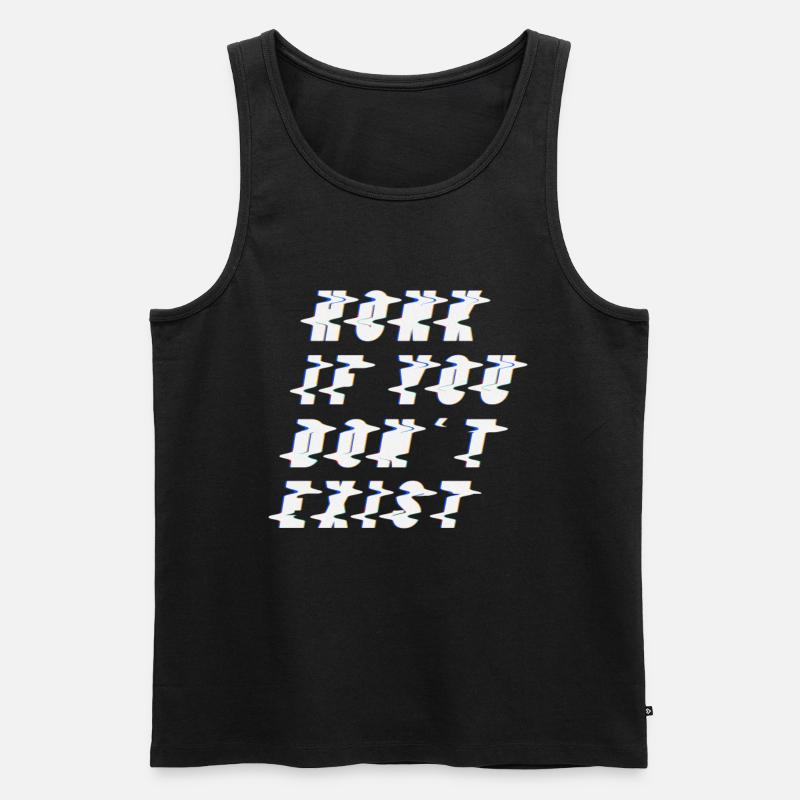 Existentialismus Philosophie - Männer Premium Bio Tank Top - Schwarz