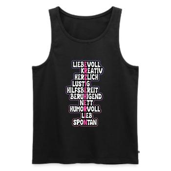 Lustiges Erzieherin Kinder Kindergarten Geschenk - Männer Premium Bio Tank Top - Schwarz - Vorne - Michal (187cm)