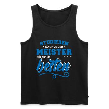 Lustig Kfz Meister Spruch Mechatroniker Geschenk - Männer Premium Bio Tank Top - Schwarz - Vorne - Michal (187cm)