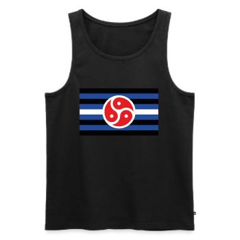 BDSM Flagge Symbol Dom Sub Fetisch Kinky Sex DDLG - Débardeur bio Premium Homme - noir - Devant - AI Model Male 178 light (178cm)