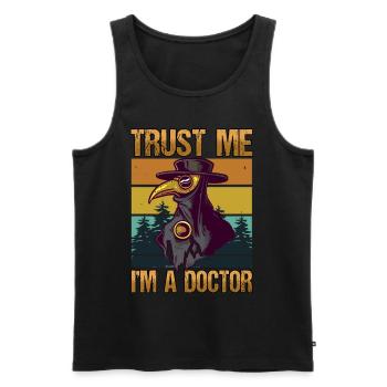 Krankenschwester Arzt Gesundheitswesen Beruf - Männer Premium Bio Tank Top - Schwarz - Vorne - AI Model Male 178 light (178cm)