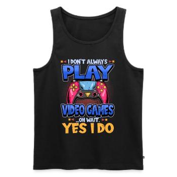 Gamer Jeux vidéo Spurch Gaming Drôle Cadeau - Débardeur bio Premium Homme - noir - Devant - Michal (187cm)
