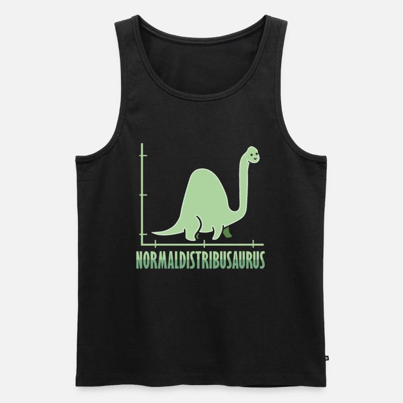Dinosaure Math Pythagore Mathématicien - Débardeur bio Premium Homme - noir