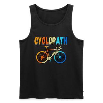 Cyclopath Bike VTT Cyclistes - Débardeur bio Premium Homme - noir - Devant - Michal (187cm)