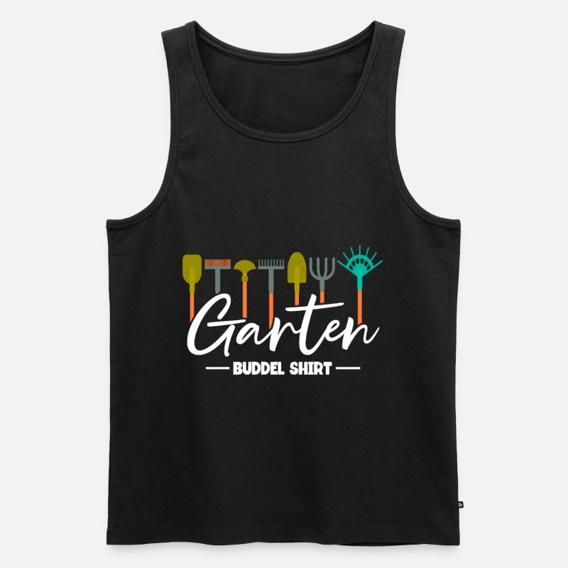 Gärtner Garten Buddel - Männer Premium Bio Tank Top - Schwarz