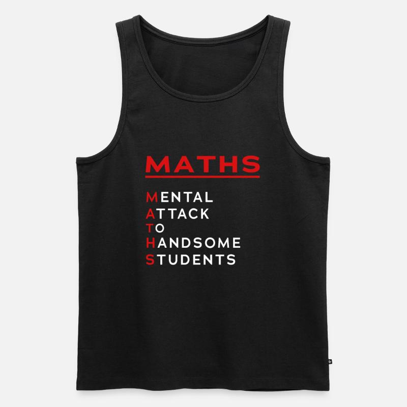Pi-Mathe-Student Mathematiker - Männer Premium Bio Tank Top - Schwarz