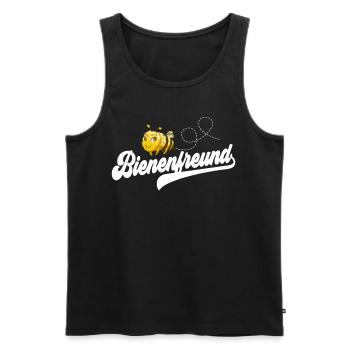 Bienenzüchter Imker Bienenfreund - Männer Premium Bio Tank Top - Schwarz - Vorne - Michal (187cm)