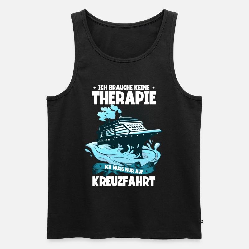 Kreuzfahrt - Männer Premium Bio Tank Top - Schwarz