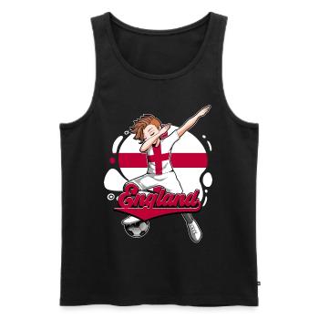 England Football - Men's Premium Organic Tank Top - black - Front - Michal (187cm)