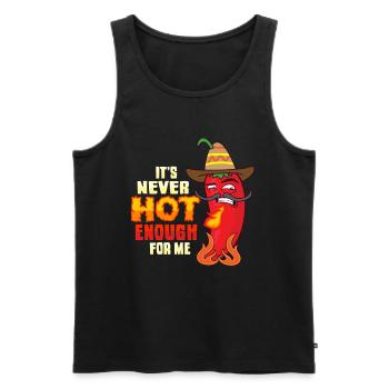Cuisine mexicaine Habanero Chili Amateurs - Débardeur bio Premium Homme - noir - Devant - Michal (187cm)