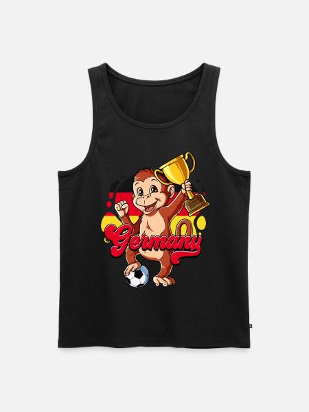 Deutschland Fußball - Männer Premium Bio Tank Top - Schwarz