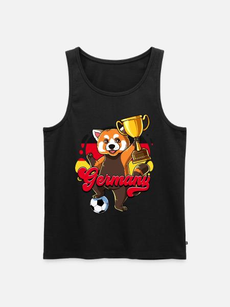 Deutschland Fußball - Männer Premium Bio Tank Top - Schwarz