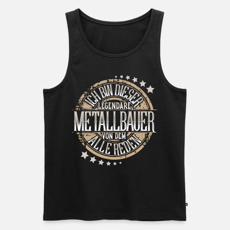 Metallbauer - Männer Premium Bio Tank Top - Schwarz