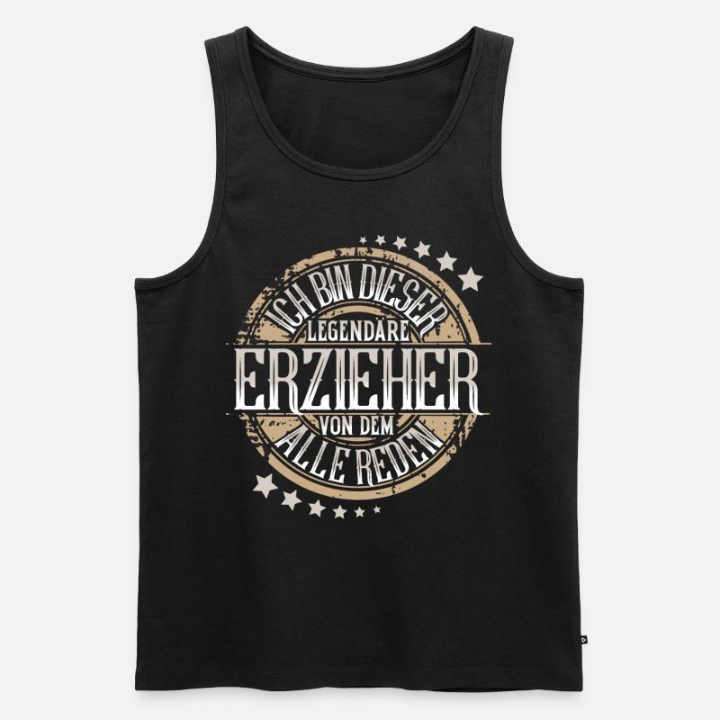 Erzieher - Männer Premium Bio Tank Top - Schwarz