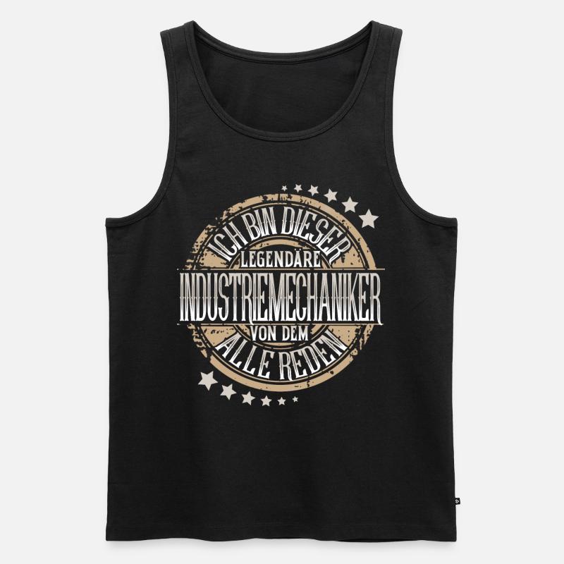 Industriemechaniker - Männer Premium Bio Tank Top - Schwarz