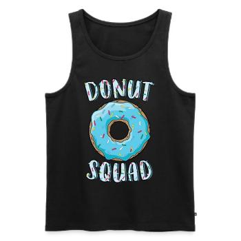 Donut Squad Passender Donut Party Blauer Donut - Männer Premium Bio Tank Top - Schwarz - Vorne - Michal (187cm)