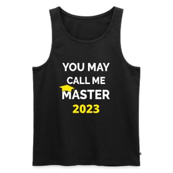You May Call Me Master 2023 I - Men's Premium Organic Tank Top - black - Front - Michal (187cm)