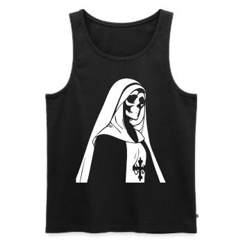 Trauen Sie sich, der Konvention zu trotzen Horror Nonne, Okkulte und S - Männer Premium Bio Tank Top - Schwarz - Vorne - AI Model Male 178 light (178cm)