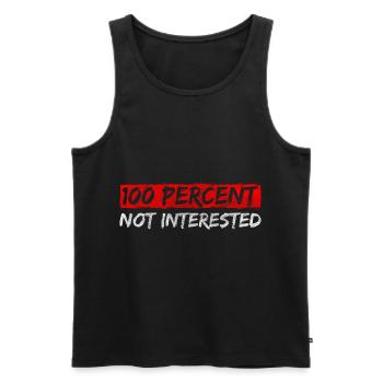 Rebelle Sarcasme inintéressant - Débardeur bio Premium Homme - noir - Devant - Michal (187cm)