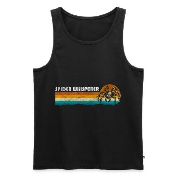 Spiders Pet - Men's Premium Organic Tank Top - black - Front - AI Model Male 178 light (178cm)