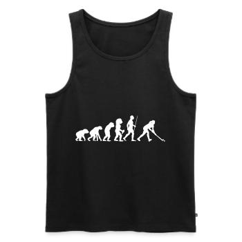 Field Hockey Evolution Gift Field Hockey Player G - Men's Premium Organic Tank Top - black - Front - Michal (187cm)
