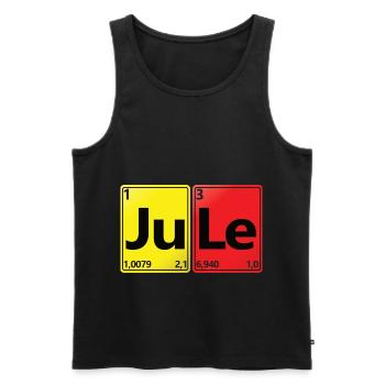 JULE - Your name in chemistry look - Men's Premium Organic Tank Top - black - Front - AI Model Male 178 light (178cm)