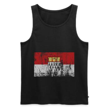 Cologne - Men's Premium Organic Tank Top - black - Front - AI Model Male 178 light (178cm)