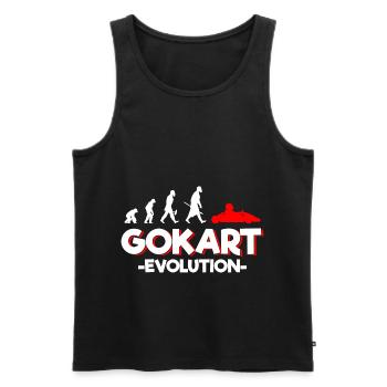 Go-kart racing kart racing car race - Men's Premium Organic Tank Top - black - Front - Michal (187cm)