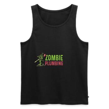 Zombie-Klempnerung. Installateur Gift - Männer Premium Bio Tank Top - Schwarz - Vorne - Michal (187cm)